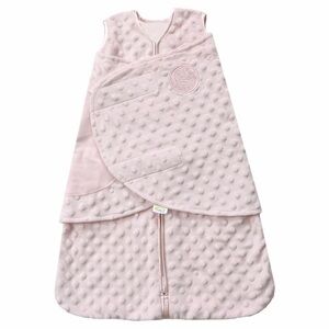 HALO Sleepsack Swaddle Wrap Plushy Dot Velboa - Pink - Newborn: 3.0 TOG